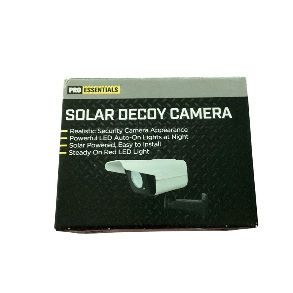 Pro Essentials Solar Decoy‎ Camera Realistic Security Dummy LED Light N0303 New